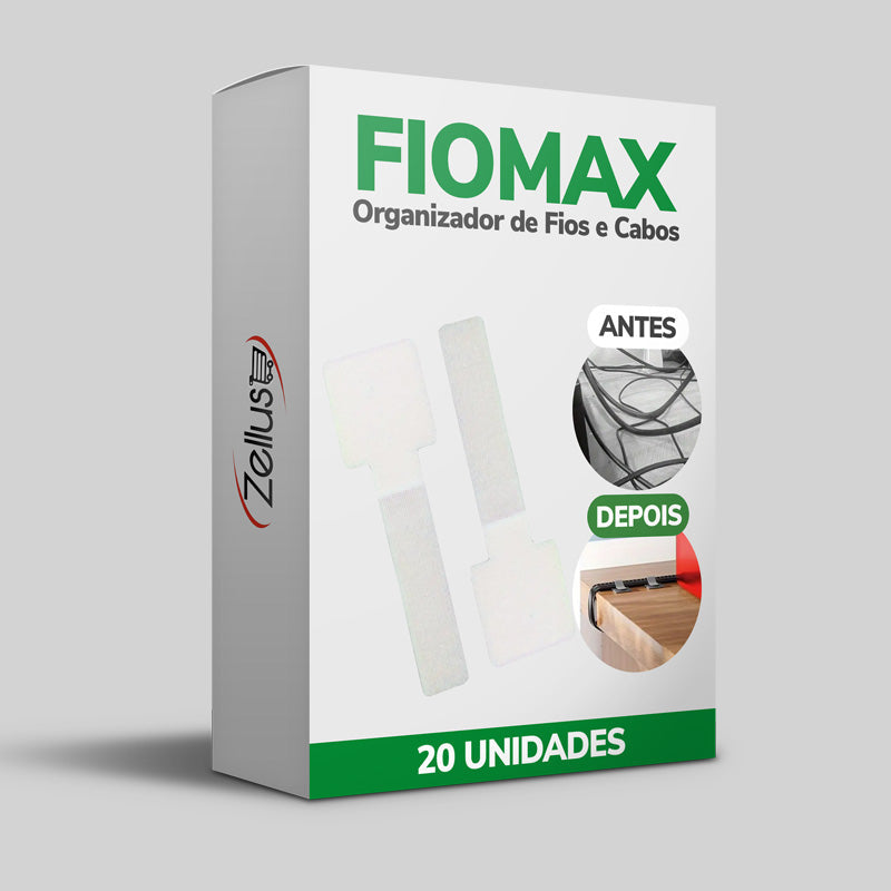 FioMax - Organizador de Fios e Cabos, Enrolador de Cabos Elétricos