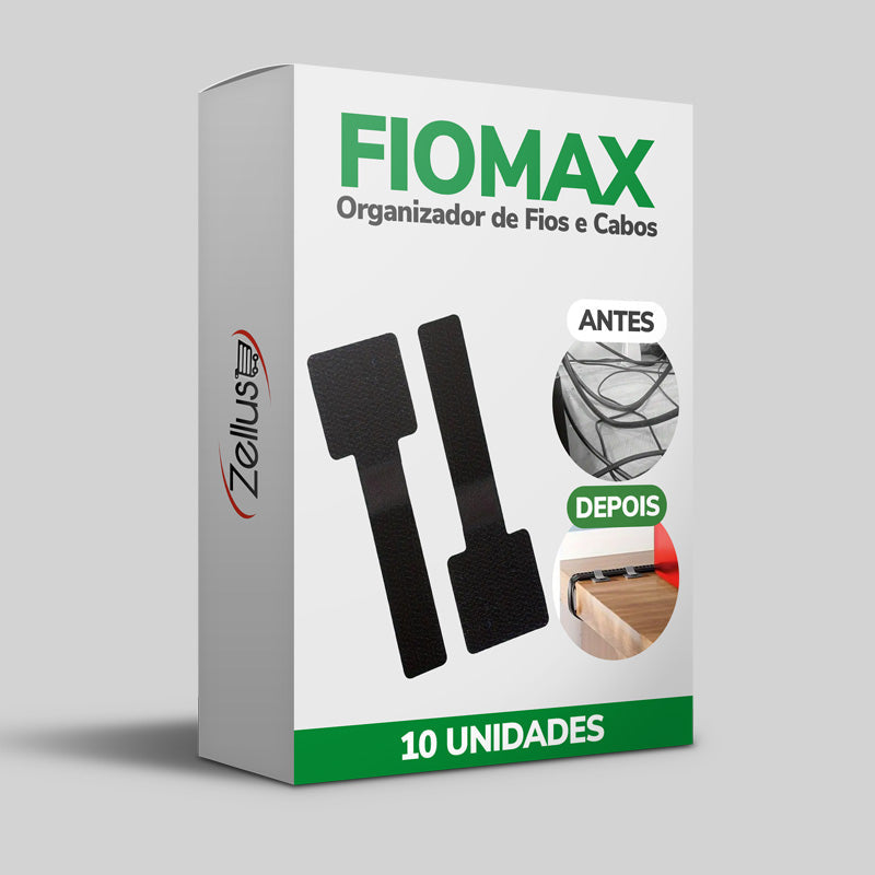 FioMax - Organizador de Fios e Cabos, Enrolador de Cabos Elétricos