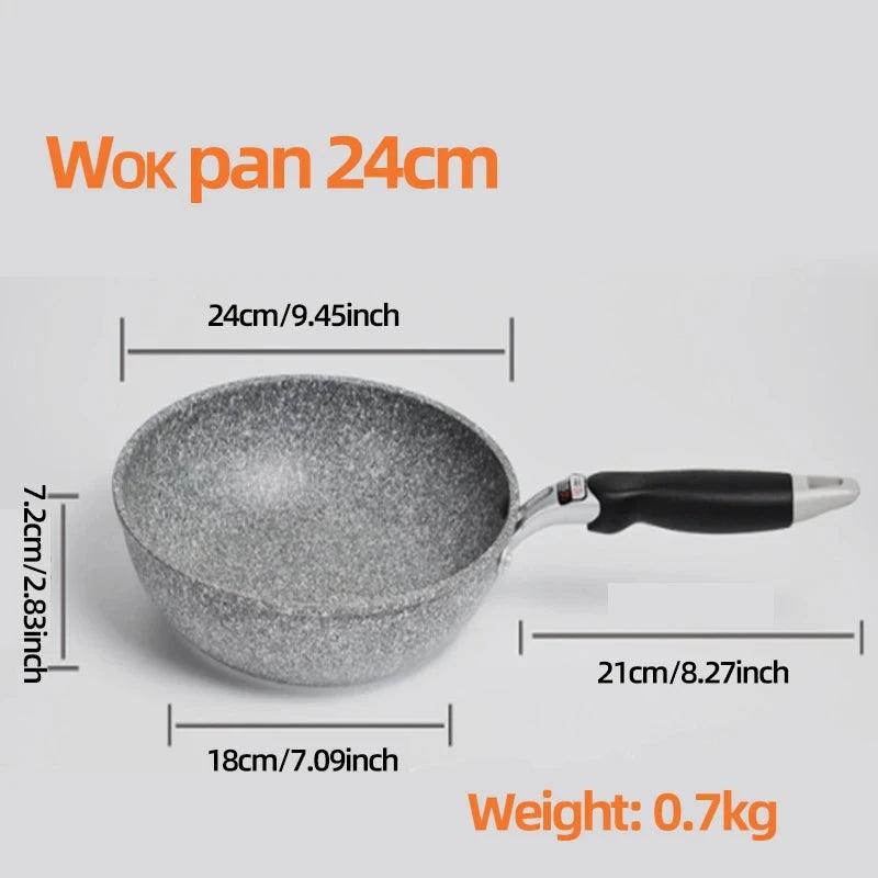 Panela Wok Antiaderente 28cm para Bife e Panquecas